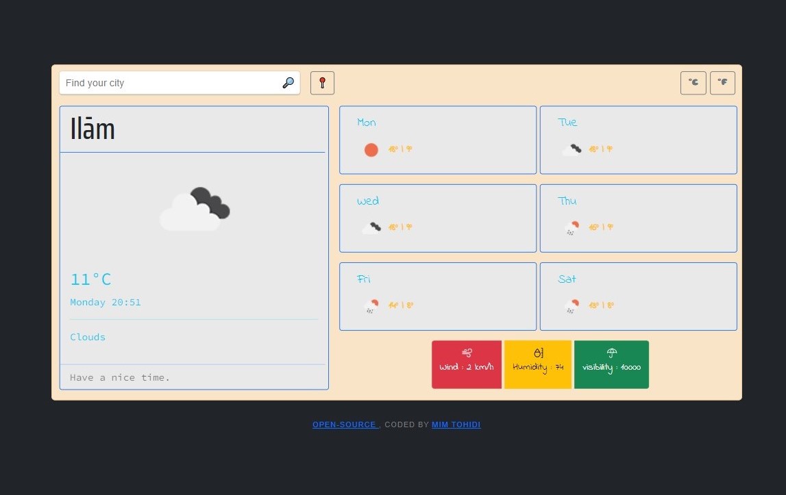 Maryam's weather app project